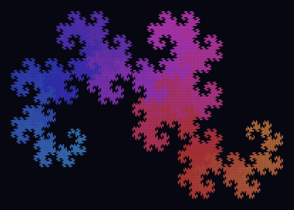 Heighway dragon curve