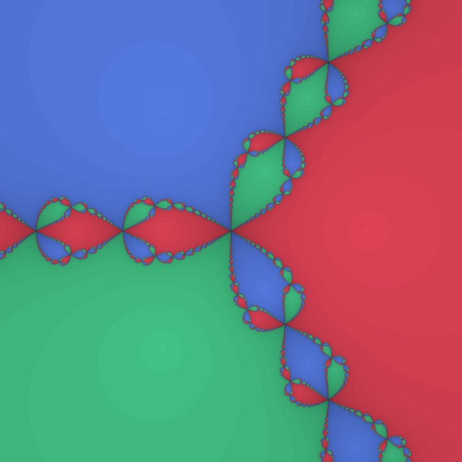 Newton fractal z^3-1